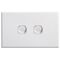 SWITCH, SLIM,HORIZONTAL,2 GANG 16A, TWO WAY
