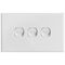 SWITCH, SLIM,HORIZONTAL,3 GANG 16A, TWO WAY