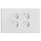 SWITCH, SLIM,HORIZONTAL,4 GANG 16A, TWO WAY