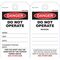 SAFETY TAG, CARDBOARD 140x75mm DANGER DO NOT OPERATE [100]