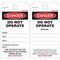 SAFETY TAG, LAMINATED 140x75mm DANGER DO NOT OPERATE, [25] PK