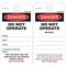 SAFETY TAG, POLY. 140 x 75mm DANGER-DO NOT OPERATE [100]