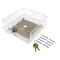 TSTAT GUARD SMALL CLEAR PLASTIC COVER + RING BASE