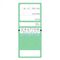 TEST TAGS, S/LAMINATING RECT GREEN (MAR~MAY) [100]
