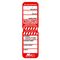 TEST TAGS, H/DUTY RECT RED (DEC-FEB) [100]