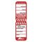 TEST TAGS, H/DUTY RECT BURGUNDY (5 YEARLY) [100]
