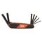 HEX KEY SET FOLDABLE, METRIC 7 PCE, 2.5,3,4,5,6,8,10mm