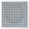 GRILLE, EGGCRATE, WHITE, 125mm
