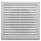 GRILLE, FIXED, WHITE, 125mm