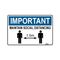 SIGN, NOTICE 300 x 450mm POLY IMPORTANT MAINTAIN DISTANCING