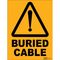SIGN, 225 x 300mm POLY BURIED CABLE