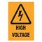 LABEL, 150 x 100mm VINYL HIGH VOLTAGE [10]