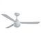 CEILING FAN, 48in 3 ABS BLADED HAWK + LIGHT, WHITE