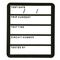 TEST TAGS, RCD, BLACK 42.5mm x 48.5mm, [100] PK