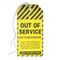 OUT OF SERVICE TAG WITH BRASS RING & STRING TIE. [100]