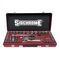 SOCKET SET, 1/2in DRIVE 42 PIECE METRIC/AF