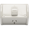 Unison Atmos Weatherproof Powerpoint, Single, Rectangular, 10A 250VAC, IP53, Grey