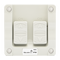 Unison Atmos Weatherproof Switch, 1 Gang, 10A, 250VAC, IP66, Grey