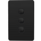 Unison Hesperus Rocker Switch, 6 Gang, 10AX, 250V a.c., Vertical, Black
