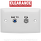 OUTLET DUAL WALLPLATE PAL FEMALE TO F FEMALE & F FEMALE TO  F FEMALE 3 GHZ