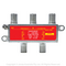SPLITTER 4WAY F TYPE 5...2400MHz RPP 2A