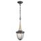 PENDANT ES Weathered Charcoal & washed wood CAGE OD180mm