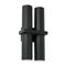 PILLAR Up/Dn GU10 x 2 SQ Base IP65 Blk OD105mm X H 300mm