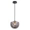 PENDANT ES Smoke Glass FlatTop Dome Ant.Brass Highlight OD220mm