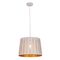 PENDANT ES 60W Wh w/Gold Interior Iron SLANTED w/Vector Pattern OD350 x H250 mm