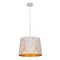PENDANT ES 60W Wh w/Gold Interior Iron SLANTED w/Eiffel Tower Pattern OD350 x H250 mm