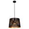 PENDANT ES 60W Wh w/Gold Interior Iron SLANTED w/Maple Leaf Pattern OD350 x H250 mm