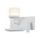 WALL Int City S/M 6W + 3W Reader Matt Wh w/Frosted Diff LEFT