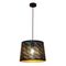 PENDANT ES 60W Blk w/Gold Interior Iron SLANTED w/Honeycomb Pattern OD350 x H250 mm