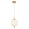 PENDANT SES 10W Round Smokey Black (Mirror Finish) Glass w/Black Highlight OD185mm x H290mm