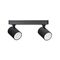 SPOT D/ADJ GU10 Blk IP20 RECT BAR L250mm x W75mm x H25mm