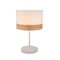 TABLE ES MED Blk Cloth RND OD300mm w/Wood Veneer Trim