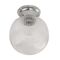 DIY Batten Fitting CLR Glass Ribbed SPHERE OD200mm w/Blk