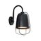 WALL S/M ES ELLIPSE Matt Blk IP44 w/cage