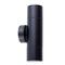 PILLAR S/ADJ 12V MR16 Blk IP65 RND B/Plate