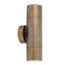 PILLAR S/ADJ GU10 Solid Aged Brass IP65 RND B/Plate
