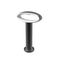 BOLLARD 9W OVAL (Open) Matt Blk 3K IP54 H500mm 350 Lm