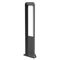 BOLLARD 13W RECT Dark Grey 3K IP54 H800mm 242.19 Lm