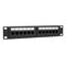 10" 12 Port Cat5e Patch Panel for Mini Cabinets