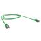 CERTECH Cat6A 34AWG S/FTP 10G RJ45 Patch Lead, Green LSZH Jacket, 1m