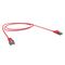 CERTECH Cat6A 34AWG S/FTP 10G RJ45 Patch Lead, Red LSZH Jacket, 0.5m
