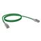 CERTECH Cat6A 26AWG S/FTP 10G RJ45 Patch Lead, Green LSZH Jacket, 1m