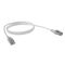 CERTECH Cat6A 26AWG S/FTP 10G RJ45 Patch Lead, White LSZH Jacket, 5m