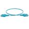 SC-SC OM4 Duplex Fibre Lead, Aqua LSZH Jacket - 1m
