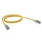 CERTECH Cat6A 26AWG S/FTP 10G RJ45 Patch Lead, Yellow LSZH Jacket, 0.5m