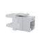 Cat6 RJ-45 UTP Keystone Jack. White, 180 degrees, 24pc Pack